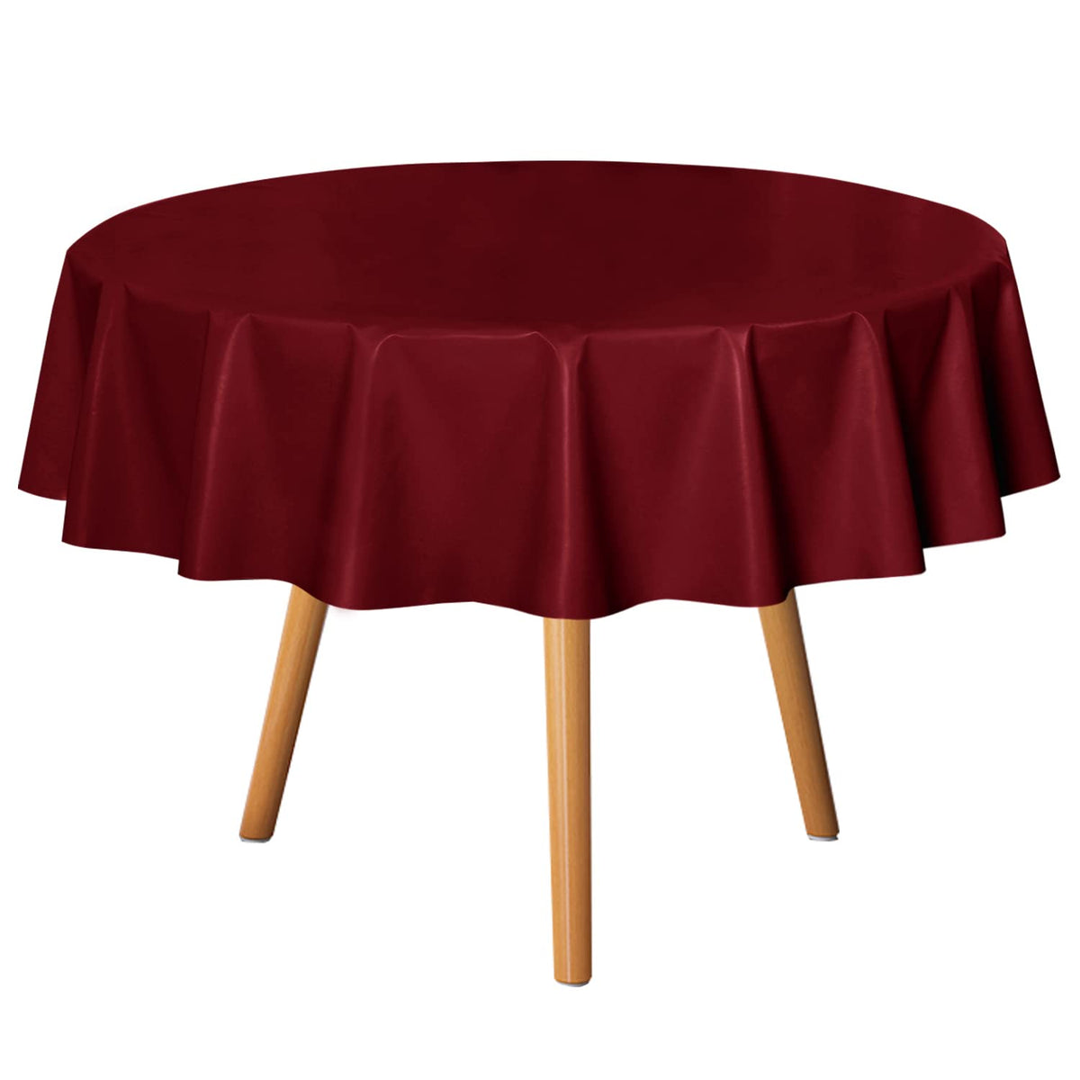 sancua Clear Plastic Table Cover Protector Waterproof Tablecloth 54x78 Inch