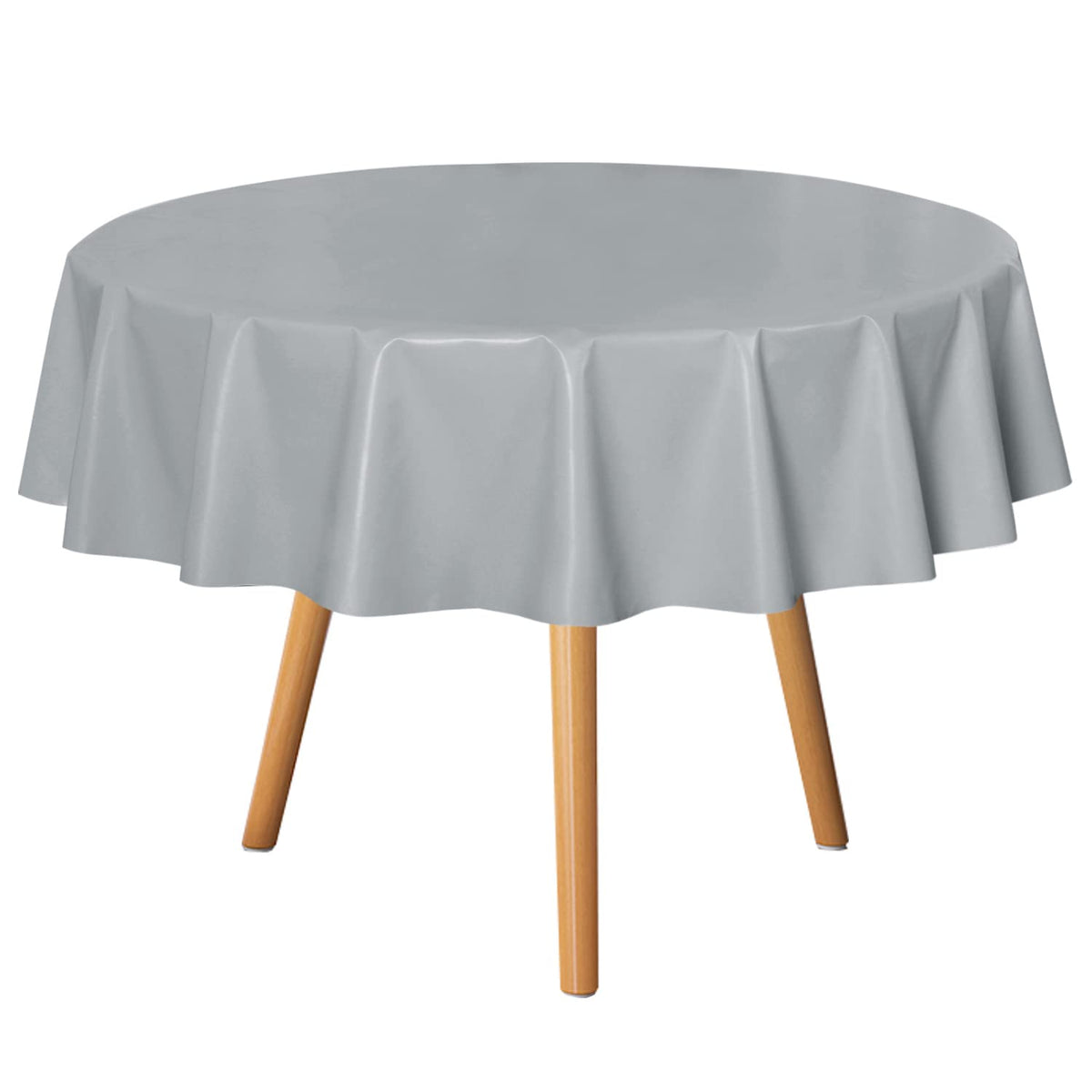 sancua Clear Plastic Table Cover Protector Waterproof Tablecloth 54x78 Inch