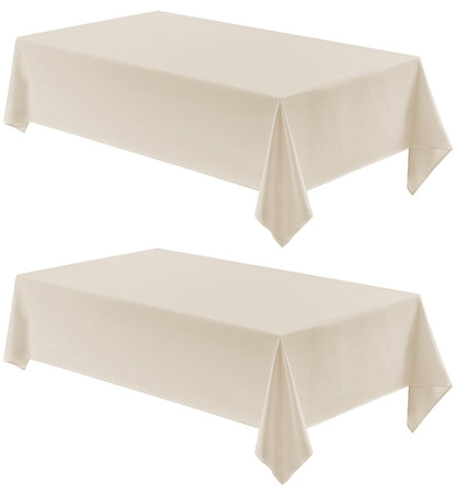 Veblandy Rectangle Tablecloth Waterproof Linen Textured Table Cloth Stain and Wrinkle Resistant Washable, Decorative Fabric Table Cover for Dining, Party and Camping (Sage Green, 52 * 70)