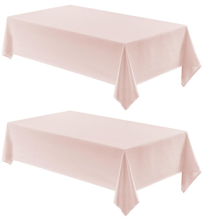 Veblandy Rectangle Tablecloth Waterproof Linen Textured Table Cloth Stain and Wrinkle Resistant Washable, Decorative Fabric Table Cover for Dining, Party and Camping (Sage Green, 52 * 70)