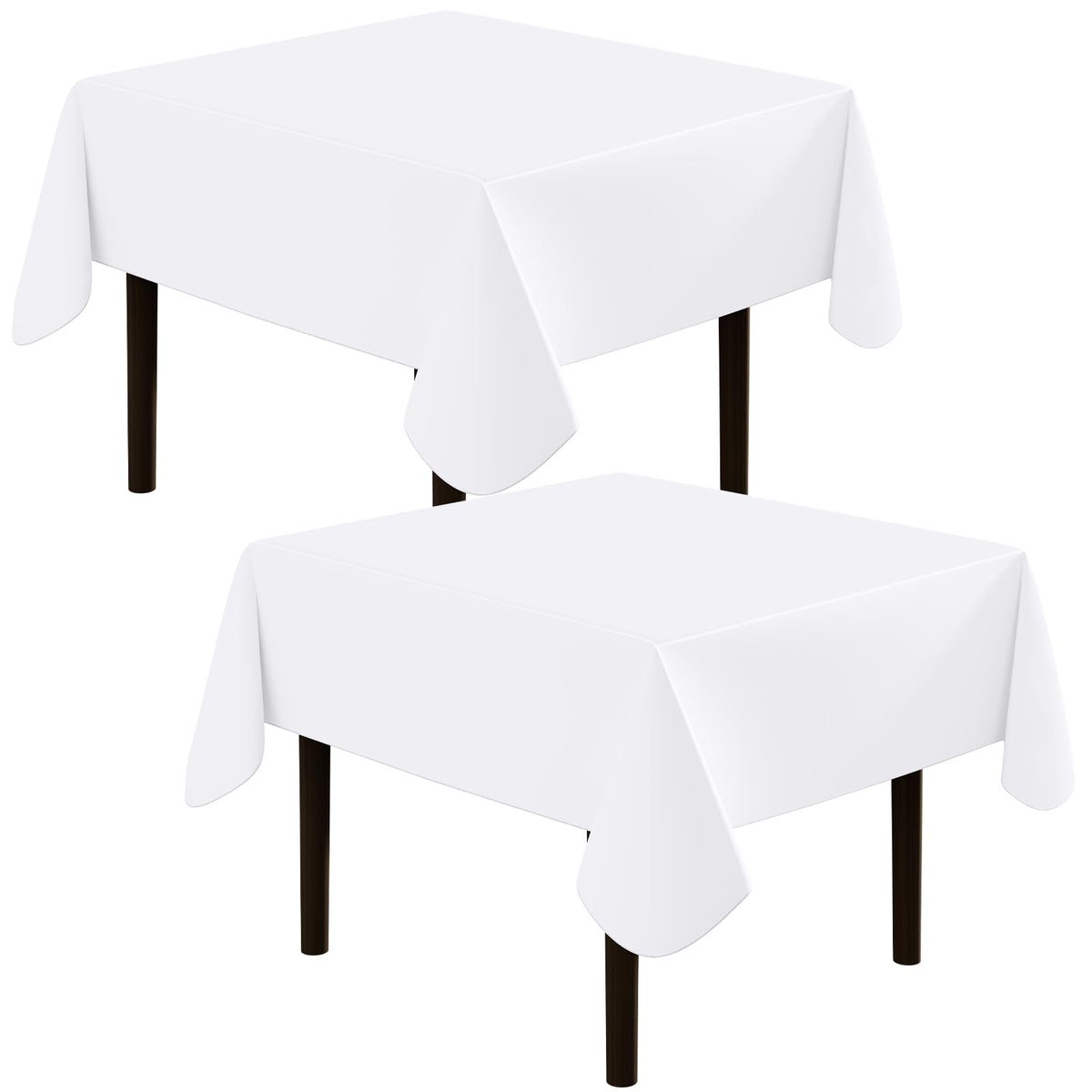 homing Rectangle Black Vinyl Waterproof Tablecloth with Flannel Backed