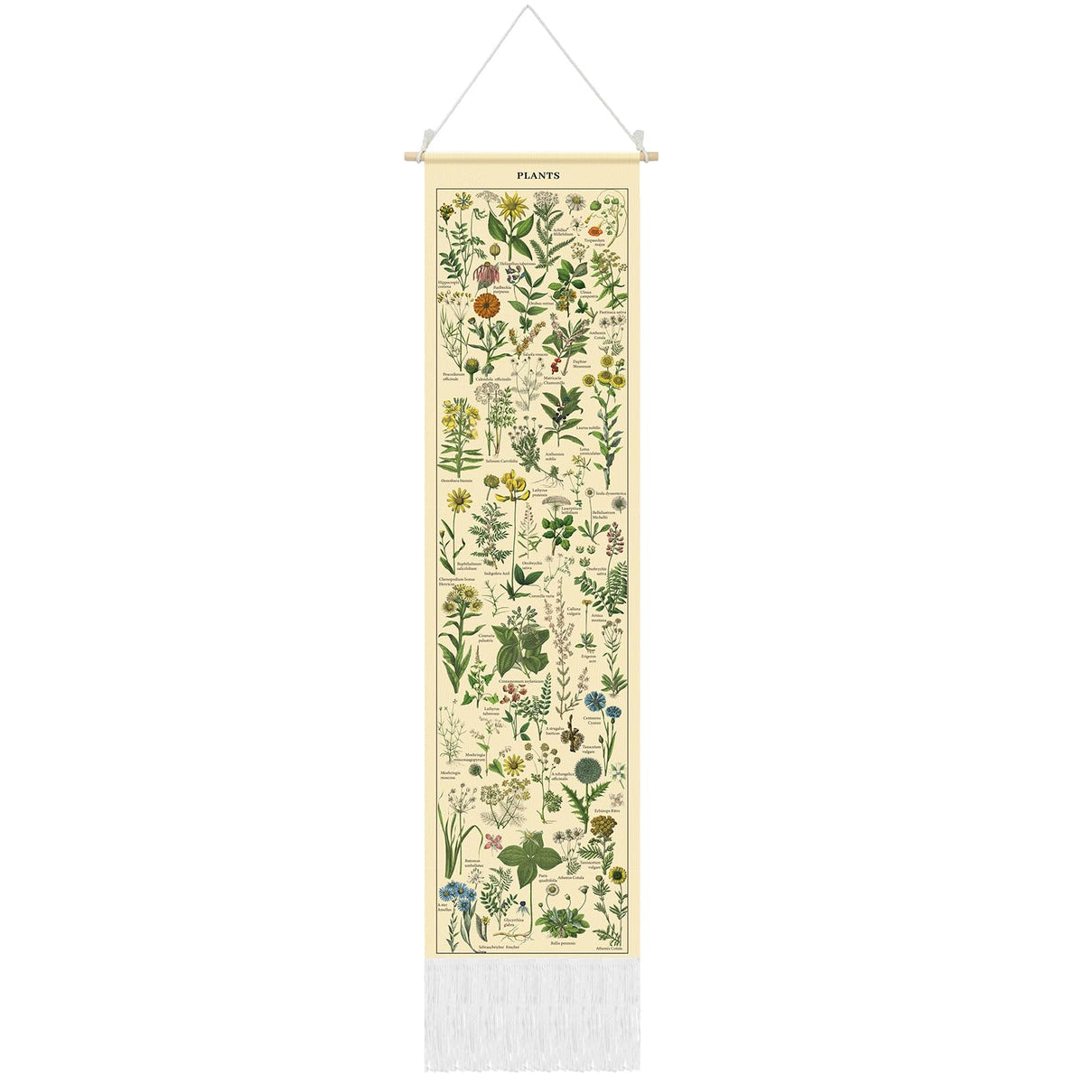 Tegeme Vintage Tapestry 52'' x 13'' Long Vertical Wall Hanging (Flower)