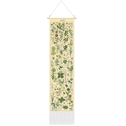 Tegeme Vintage Tapestry 52'' x 13'' Long Vertical Wall Hanging (Flower)