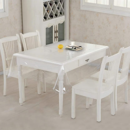 sancua Clear Plastic Table Cover Protector Waterproof Tablecloth 54x78 Inch