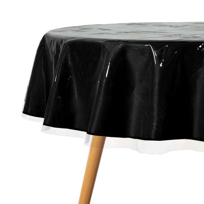 sancua Clear Plastic Table Cover Protector Waterproof Tablecloth 54x78 Inch