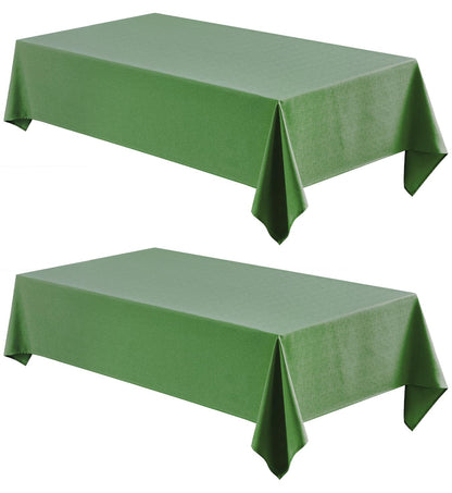 Veblandy Rectangle Tablecloth Waterproof Linen Textured Table Cloth Stain and Wrinkle Resistant Washable, Decorative Fabric Table Cover for Dining, Party and Camping (Sage Green, 52 * 70)