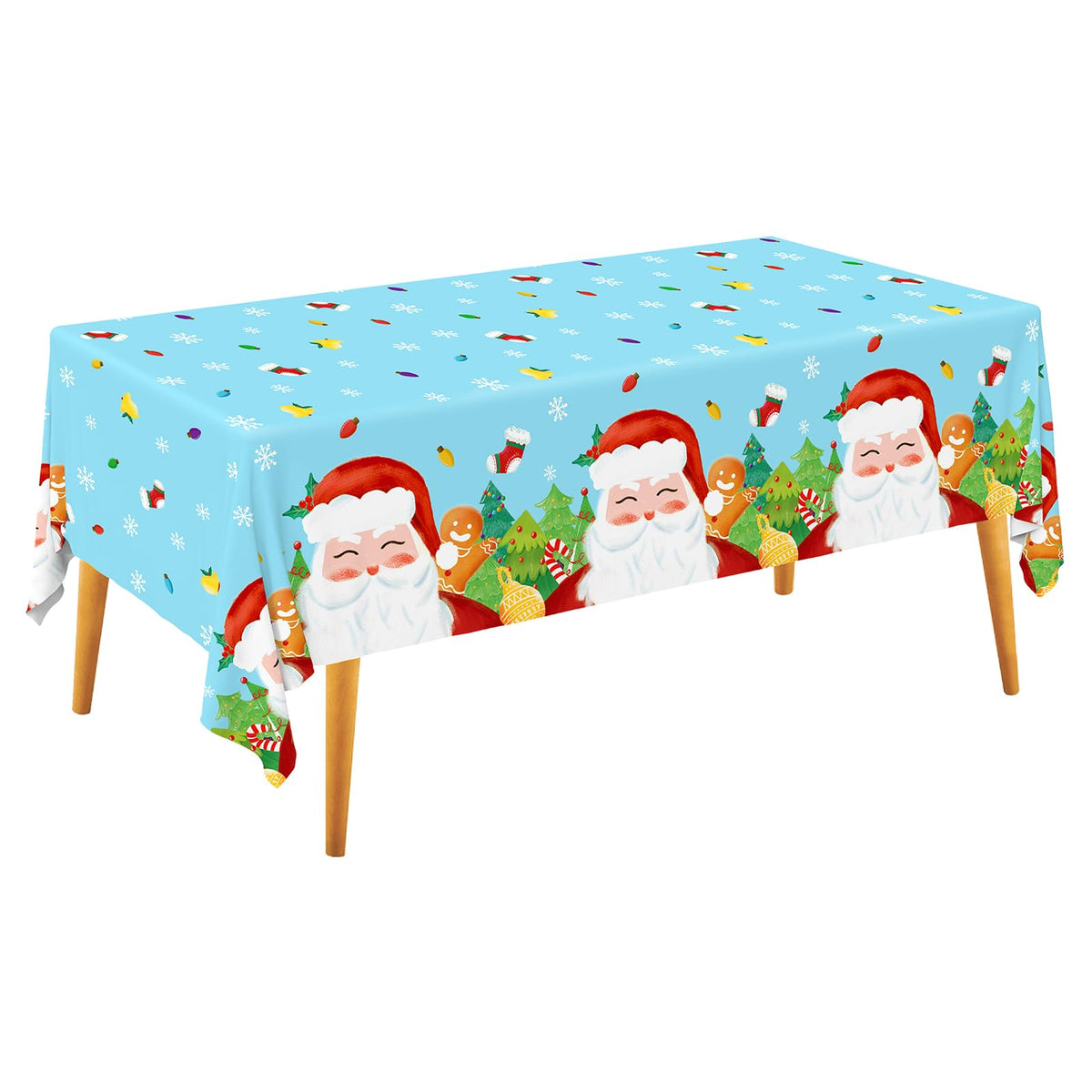 Gatherfun Ice Cream Party Supplies: 2-Pack Ice Cream Birthday Party Decorations,Disposable Plastic Tablecloth, Ideal Table Cover for Kids & Girls Birthday, Baby Shower & Themed Parties, 54 x 108 Inch