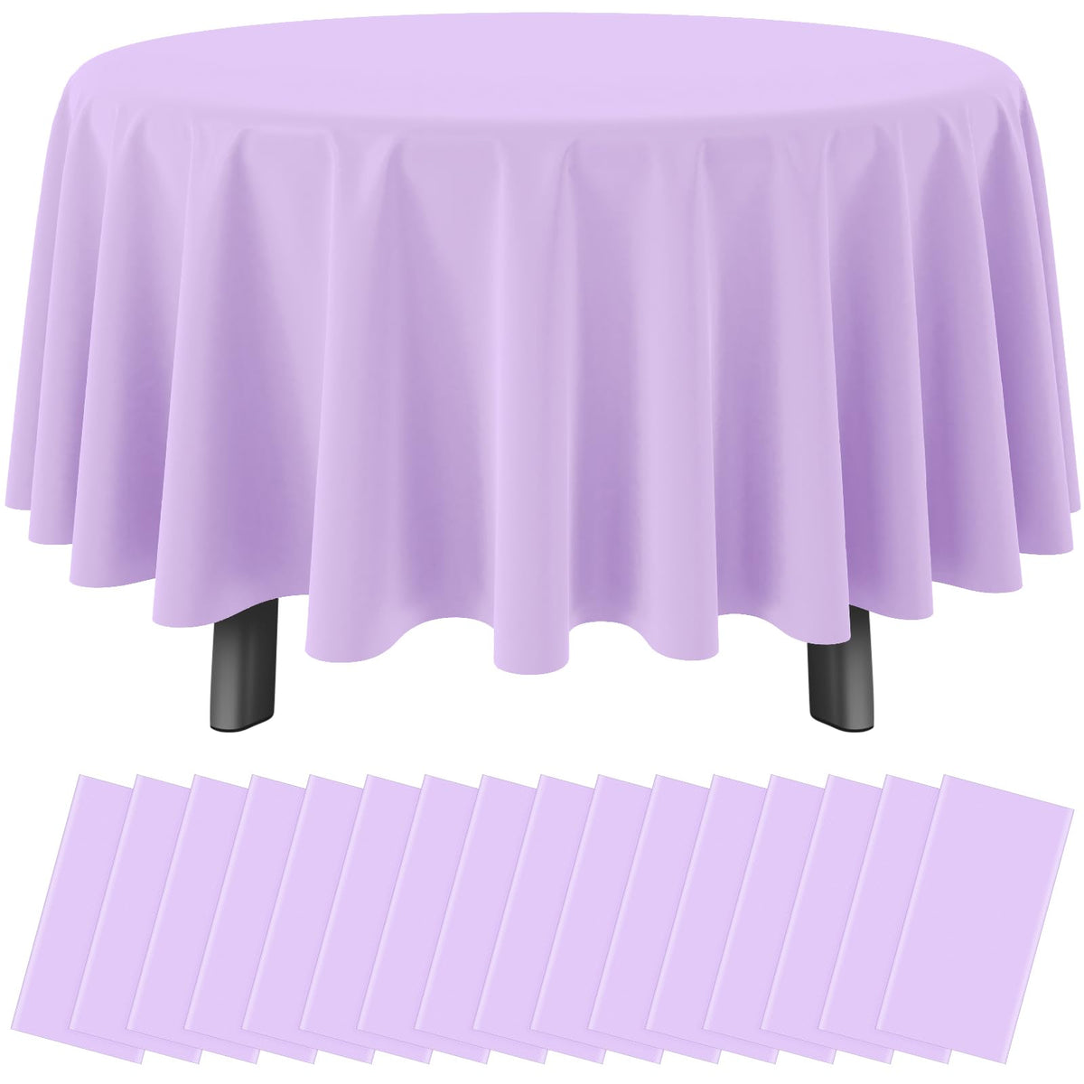 12 Pack Blue and White Plastic Checkered Tablecloth, Premium Decorative Disposable Blue Gingham Plaid Table Cloths for Parties, Rectangle Party Table Cover for Picnic Farm Birthday Wedding, 54x108Inch