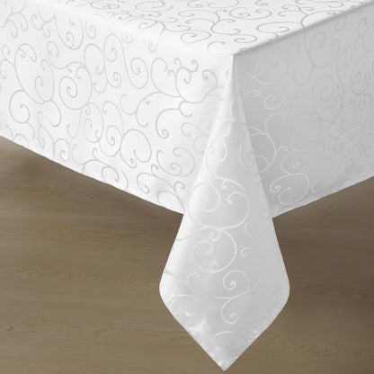Romanstile Jacquard Rectangle Tablecloth, 60 x 104 Inch, Pink