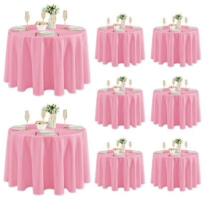 Fitable 6 Pack Ivory Tablecloths 70x120 Inch for 6-8 Ft Rectangle Tables