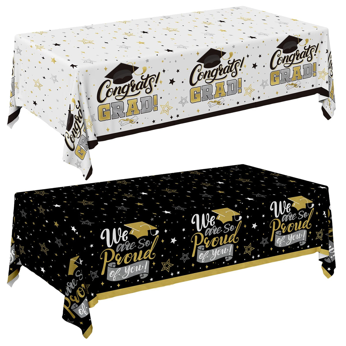 Gatherfun Ice Cream Party Supplies: 2-Pack Ice Cream Birthday Party Decorations,Disposable Plastic Tablecloth, Ideal Table Cover for Kids & Girls Birthday, Baby Shower & Themed Parties, 54 x 108 Inch