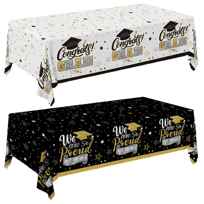 Gatherfun Ice Cream Party Supplies: 2-Pack Ice Cream Birthday Party Decorations,Disposable Plastic Tablecloth, Ideal Table Cover for Kids & Girls Birthday, Baby Shower & Themed Parties, 54 x 108 Inch