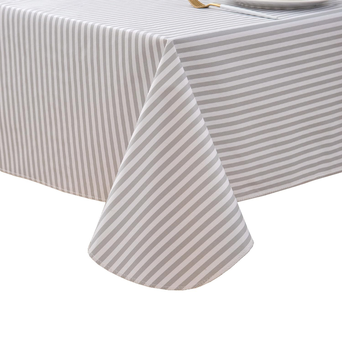 Pioggia Vinyl Tablecloth with Flannel Backed Rectangle Waterproof Oil-Proof PVC Table Cloth Wipeable Spill-Proof Plastic Table Cover for Indoor and Outdoor