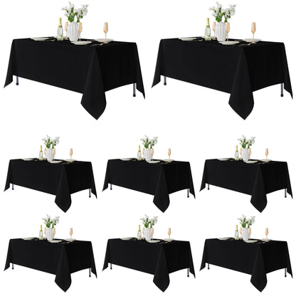 Fitable 6 Pack Ivory Tablecloths 70x120 Inch for 6-8 Ft Rectangle Tables