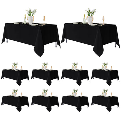 Fitable 6 Pack Ivory Tablecloths 70x120 Inch for 6-8 Ft Rectangle Tables