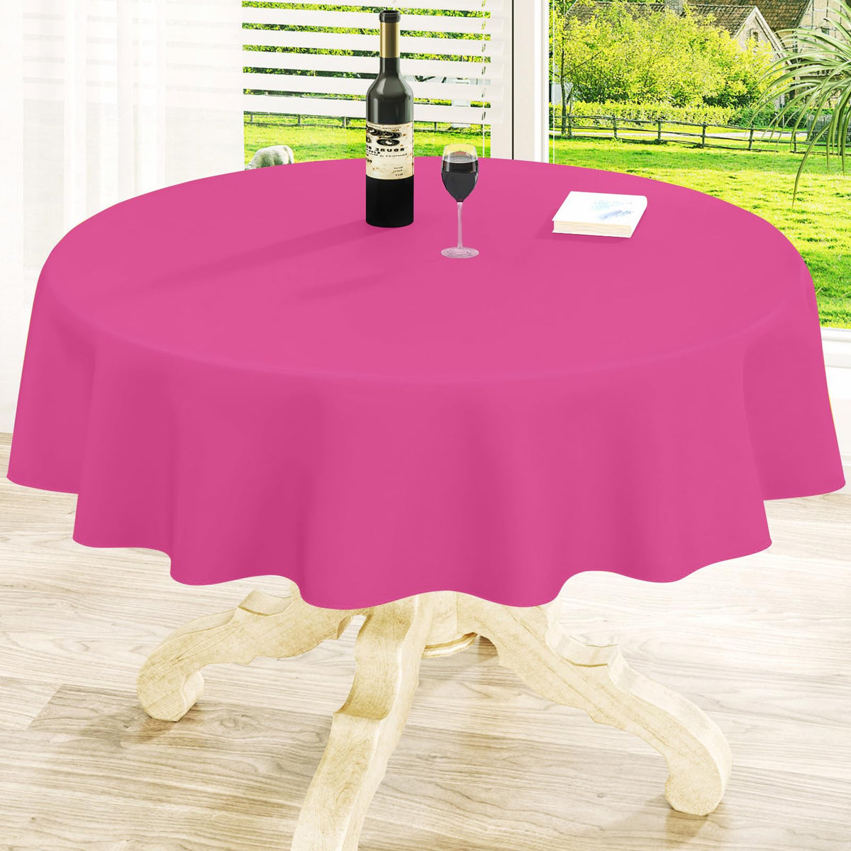 homing Rectangle Black Vinyl Waterproof Tablecloth with Flannel Backed