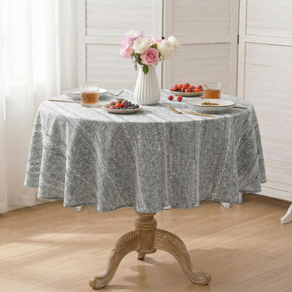 Horaldaily Beige Rectangular Tablecloth, 60×84 Inch, Farmhouse Decor
