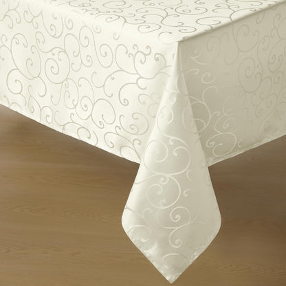 Romanstile Jacquard Rectangle Tablecloth, 60 x 104 Inch, Pink