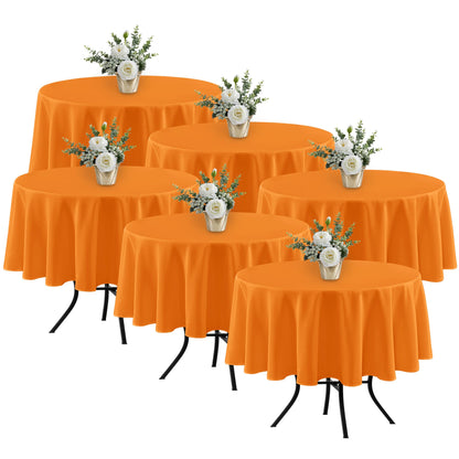 Fitable 6 Pack Ivory Tablecloths 70x120 Inch for 6-8 Ft Rectangle Tables
