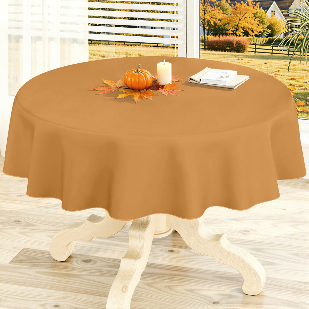 homing Rectangle Black Vinyl Waterproof Tablecloth with Flannel Backed