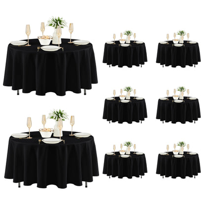 Fitable 6 Pack Ivory Tablecloths 70x120 Inch for 6-8 Ft Rectangle Tables