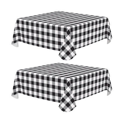 misaya Rectangular Waterproof Vinyl Table Cloth, Flannel Backed Tablecloth