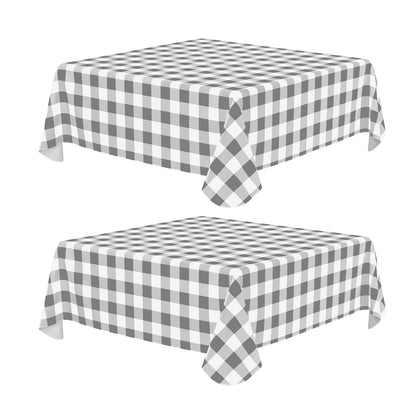misaya Rectangular Waterproof Vinyl Table Cloth, Flannel Backed Tablecloth