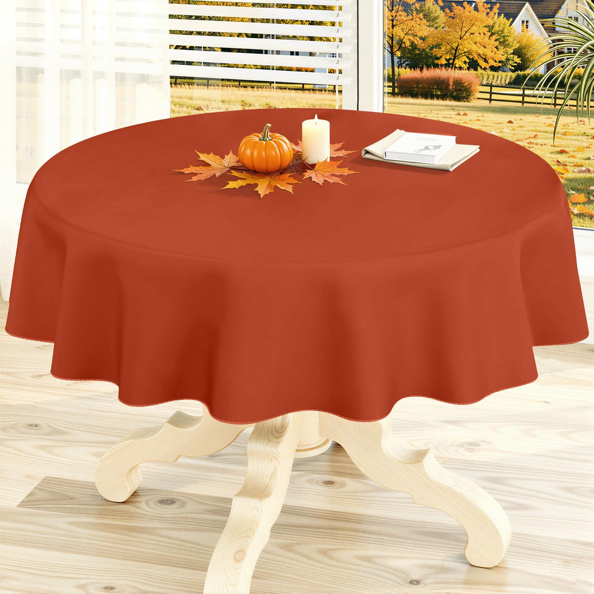 homing Rectangle Black Vinyl Waterproof Tablecloth with Flannel Backed