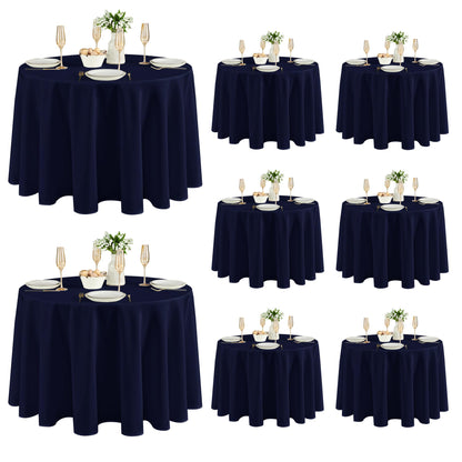 Fitable 6 Pack Ivory Tablecloths 70x120 Inch for 6-8 Ft Rectangle Tables