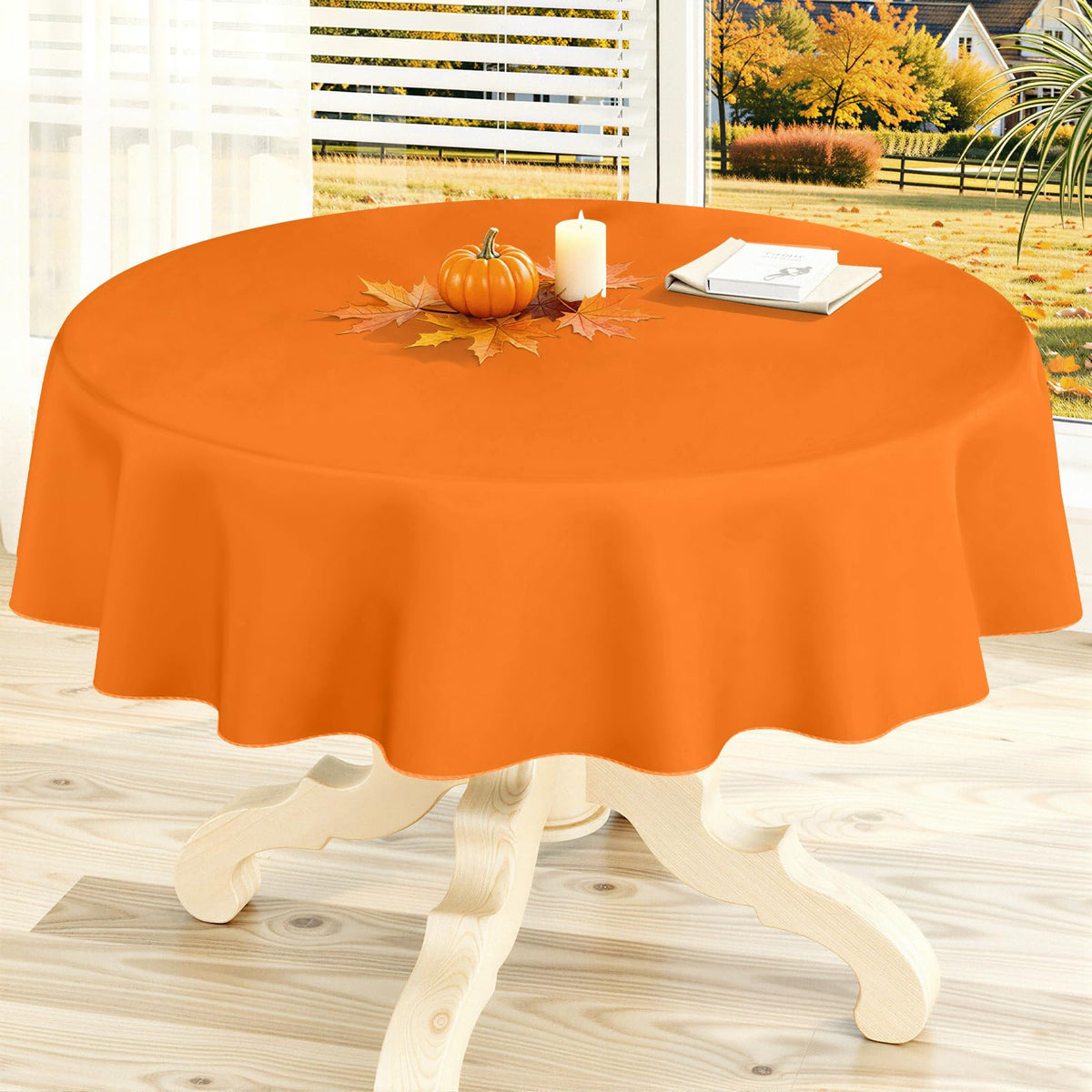 homing Rectangle Black Vinyl Waterproof Tablecloth with Flannel Backed