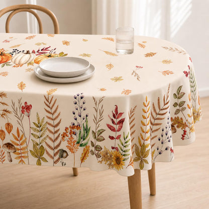 Bnejvif Halloween Tablecloth 60×84 Inch Rectangular,Spiderweb Pumpkin Washable Table Cover for Party Picnic Dinner Decor