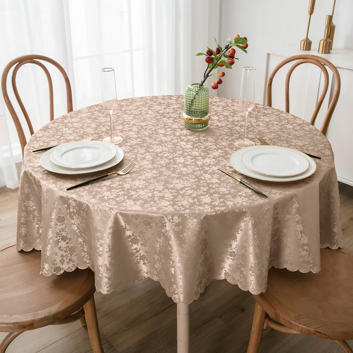 Smiry Rectangle Waterproof Heavy Duty Vinyl Tablecloths, 60 x 84 Inch