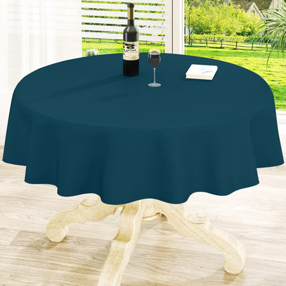 homing Rectangle Black Vinyl Waterproof Tablecloth with Flannel Backed