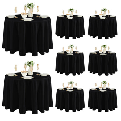 Fitable 6 Pack Ivory Tablecloths 70x120 Inch for 6-8 Ft Rectangle Tables
