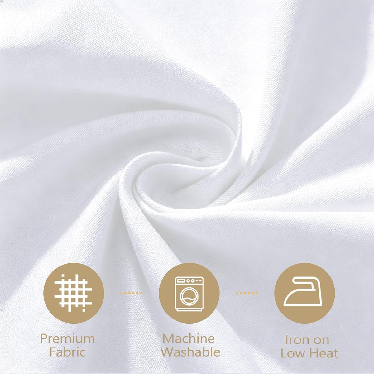White Rectangle Table Cloth 60 x 102 Inch, 8 Pack