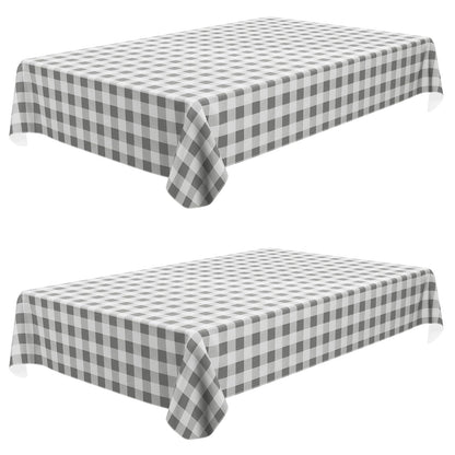 misaya Rectangular Waterproof Vinyl Table Cloth, Flannel Backed Tablecloth