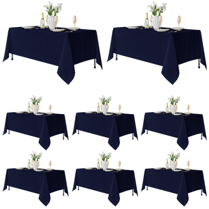 Fitable 6 Pack Ivory Tablecloths 70x120 Inch for 6-8 Ft Rectangle Tables