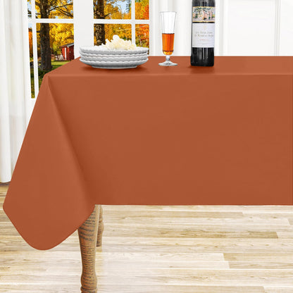 homing Rectangle Black Vinyl Waterproof Tablecloth with Flannel Backed