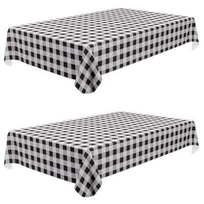 misaya Rectangular Waterproof Vinyl Table Cloth, Flannel Backed Tablecloth