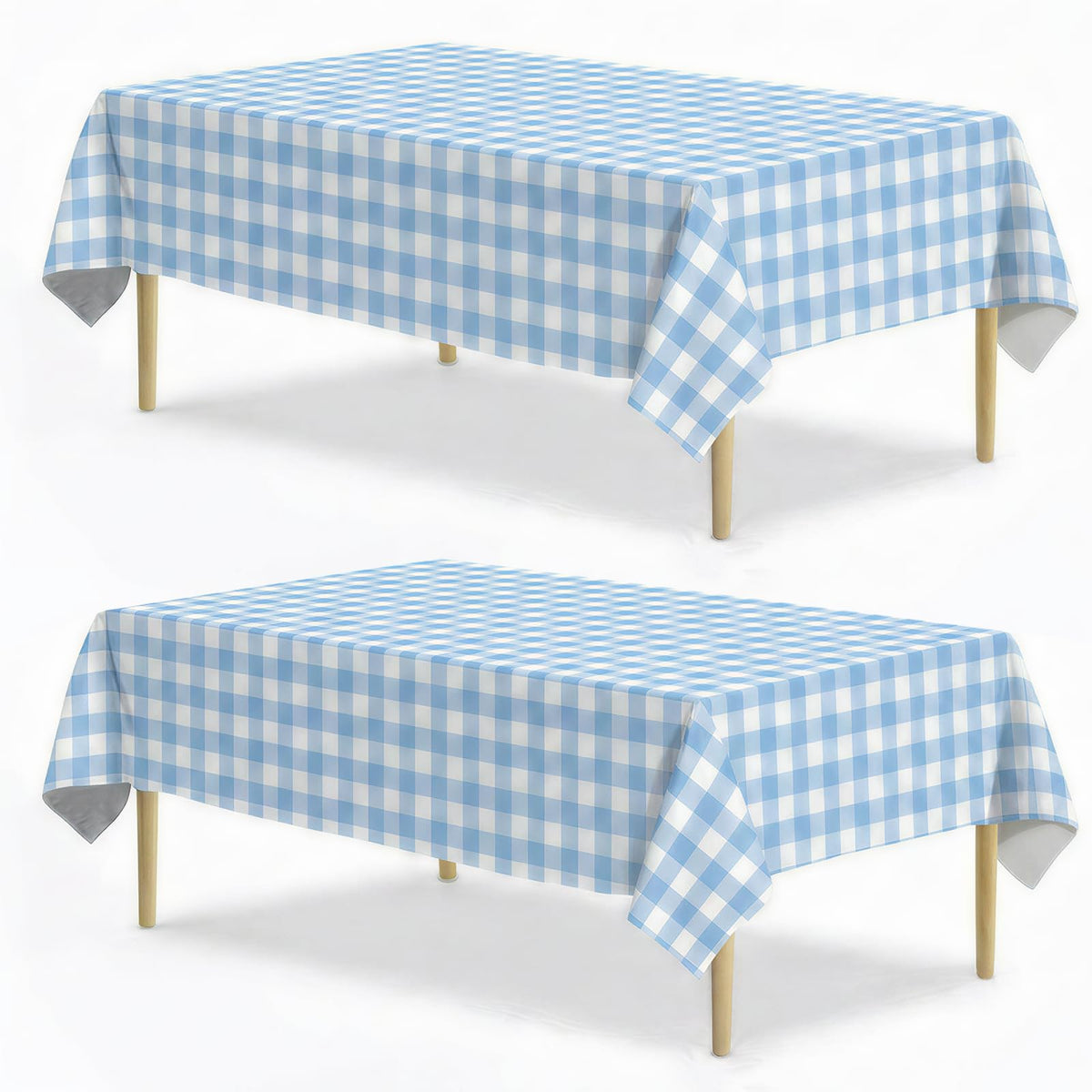 Spring Floral Party Tablecloth, 2 Pack Wildflower 54 x 108 Inch Tablecloth for Party Decorations, Butterfly Rectangular Table Cover, Disposable Plastic Table Cloth for Birthday and Celebration Event