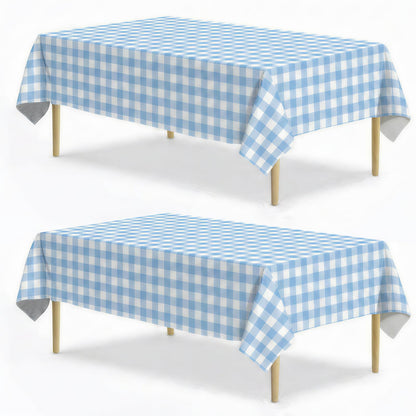 Spring Floral Party Tablecloth, 2 Pack Wildflower 54 x 108 Inch Tablecloth for Party Decorations, Butterfly Rectangular Table Cover, Disposable Plastic Table Cloth for Birthday and Celebration Event