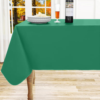 homing Rectangle Black Vinyl Waterproof Tablecloth with Flannel Backed