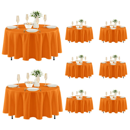 Fitable 6 Pack Ivory Tablecloths 70x120 Inch for 6-8 Ft Rectangle Tables
