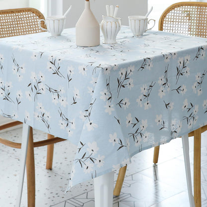 YiHomer Pastoral Rectangle Table Cloth 100% Polyester Fabric 60 x 102 Inch