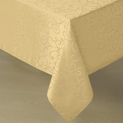 Romanstile Jacquard Rectangle Tablecloth, 60 x 104 Inch, Pink