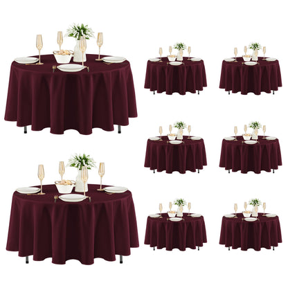 Fitable 6 Pack Ivory Tablecloths 70x120 Inch for 6-8 Ft Rectangle Tables