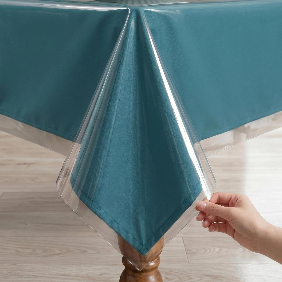 Romanstile Waterproof Vinyl Tablecloth Rectangle, 60 x 84 Inch, Orange