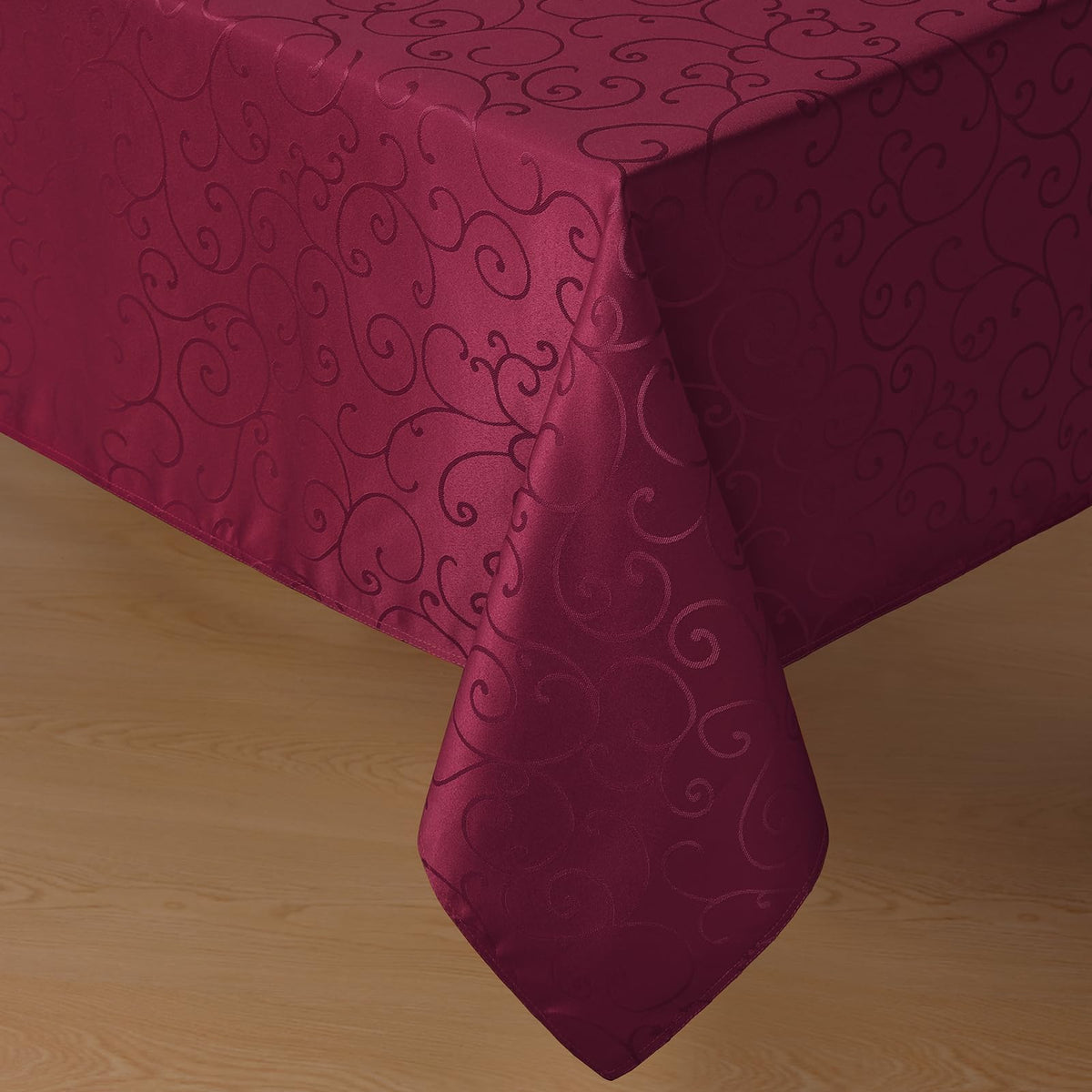 Romanstile Jacquard Rectangle Tablecloth, 60 x 104 Inch, Pink
