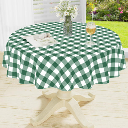 misaya Rectangular Waterproof Vinyl Table Cloth, Flannel Backed Tablecloth