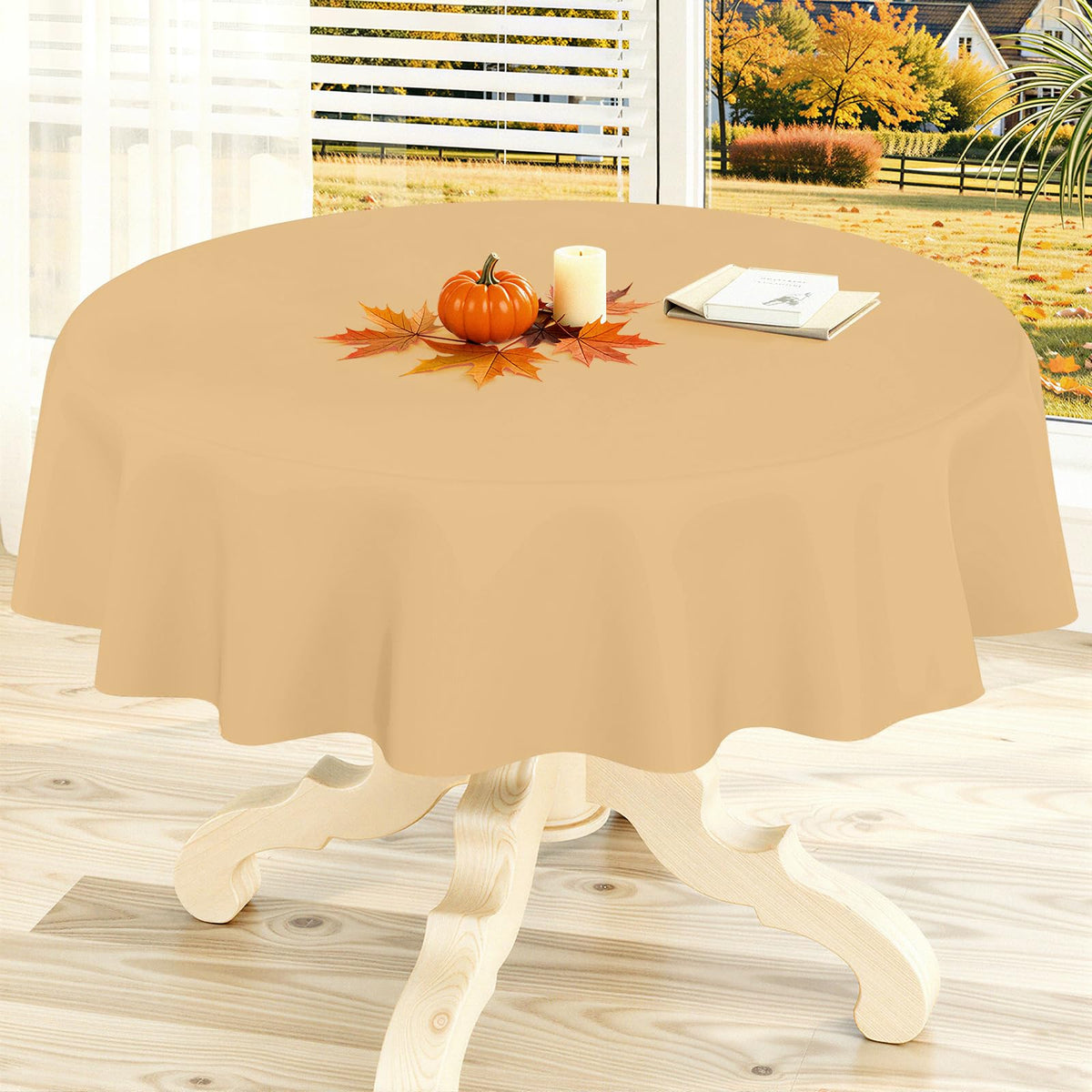 homing Rectangle Black Vinyl Waterproof Tablecloth with Flannel Backed